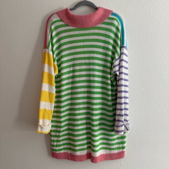 Show Me Your MuMu Colorful Sonny Oversized Button Up Cardigan Sweater Size Small - Picture 4 of 6